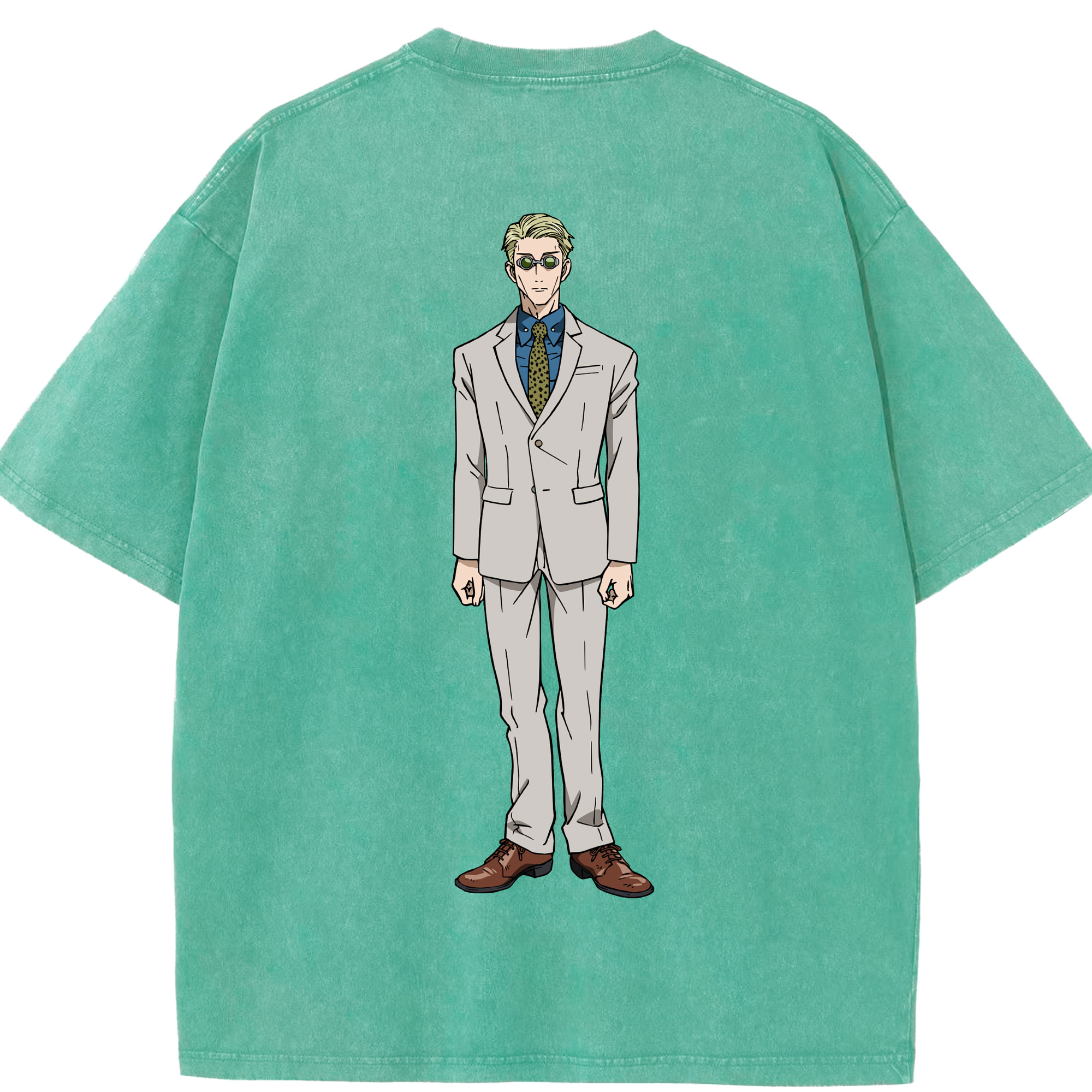 （画像用） 呪術廻戦 Jujutsu Kaisen 綿100% ヴィンテージ風 半袖Tシャツ（背面プリント）